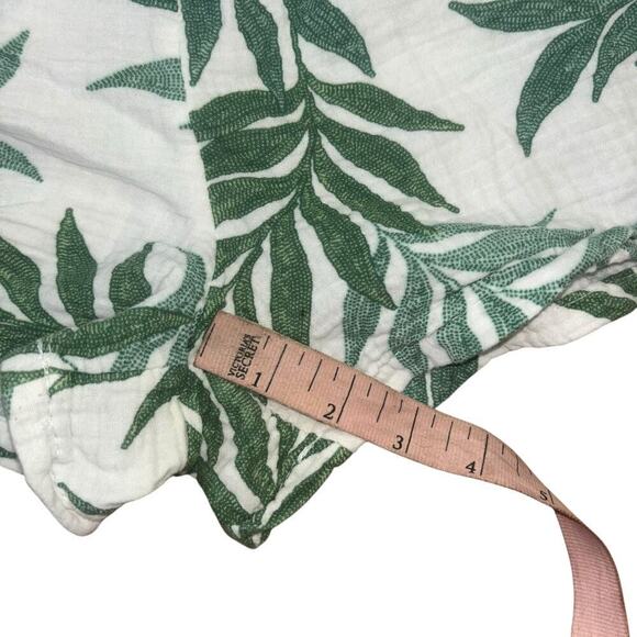 Joyspun 100% Cotton Palm Leaf 2 Piece Set Women’s Sz 4-6 Vacation Beach Costal - Picture 11 of 15